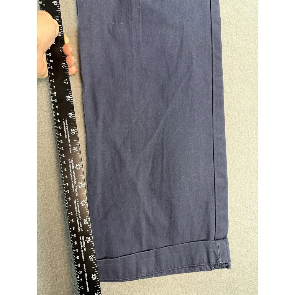 Banana Republic Emerson Chino Pants Mens 34x32 Blue Regular Fit Straight Casual